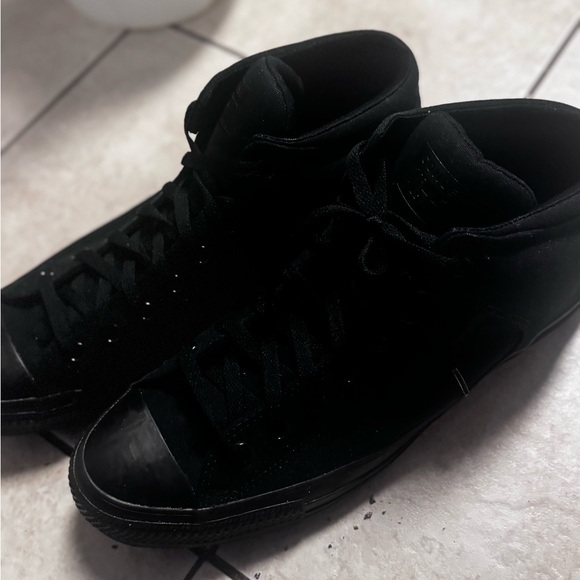 Converse Men's Black Canvas Sneakers - Picture 4 of 5